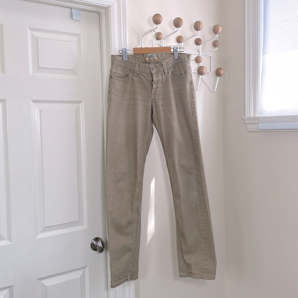 Naked And Famous - Weird Guy Straight Jeans - Khaki Light Tan - 31